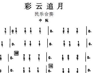 彩云追月 民乐合奏 中阮